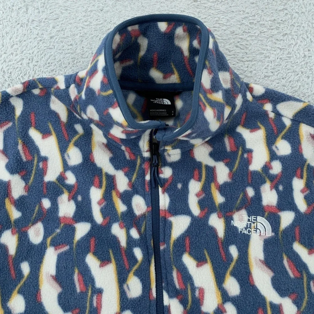 The North Face Alpine Polartec Fleece Jacket‎ Mens Small Abstract Print Full Zip